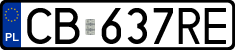 License plates of Poland, Regular car plates