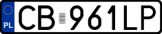 License plates of Poland, Regular car plates
