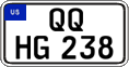 Federal license plates, US Army in Germany