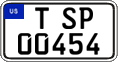 Federal license plates, US Army in Germany (temporary)