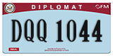 Federal license plates, Diplomatic