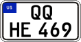 Federal license plates, US Army in Germany