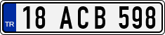 License plate of Turkey, Regular plates