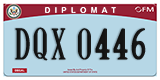 Federal license plates, Diplomatic