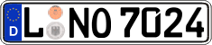 German license plate, Regular plates