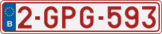 License plate of Belgium, Regular plates (2010)