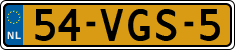 License plate of the Netherlands, Light Commercial Vehicles (1994 system)