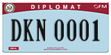 Federal license plates, Diplomatic