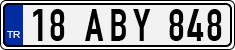 License plate of Turkey, Regular plates