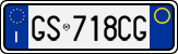 License plate of Italy, Cars (1994 year series)