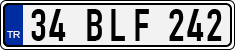 License plate of Turkey, Regular plates
