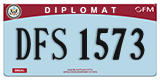 Federal license plates, Diplomatic