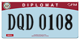 Federal license plates, Diplomatic