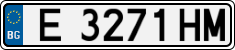 License plate of Bulgaria, Cars