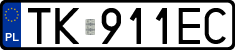 License plates of Poland, Regular car plates