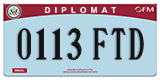 Federal license plates, Diplomatic (United Nations)