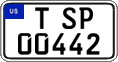 Federal license plates, US Army in Germany (temporary)