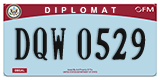 Federal license plates, Diplomatic