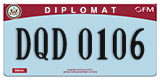 Federal license plates, Diplomatic