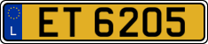 License plate of Luxembourg, 2003 year system