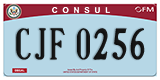 Federal license plates, Diplomatic