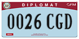 Federal license plates, Diplomatic (United Nations)