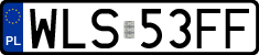 License plates of Poland, Regular car plates
