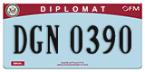 Federal license plates, Diplomatic