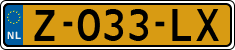 License plate of the Netherlands, Cars