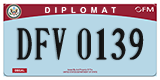 Federal license plates, Diplomatic