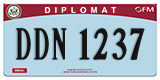 Federal license plates, Diplomatic