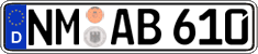 German license plate, Regular plates
