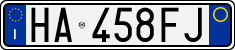 License plate of Italy, Cars (1994 year series)