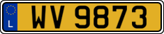 License plate of Luxembourg, 2003 year system