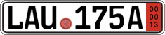 German license plate, Export transit plates