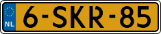 License plate of the Netherlands, Cars