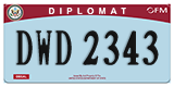 Federal license plates, Diplomatic