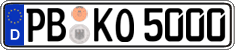 German license plate, Regular plates