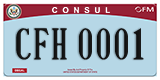 Federal license plates, Diplomatic