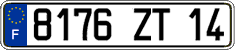 French license plate, FNI