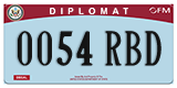 Federal license plates, Diplomatic (United Nations)