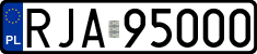 License plates of Poland, Regular car plates