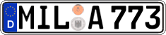German license plate, Regular plates