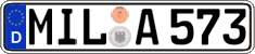 German license plate, Regular plates