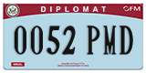 Federal license plates, Diplomatic (United Nations)