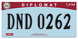 Federal license plates, Diplomatic