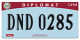 Federal license plates, Diplomatic