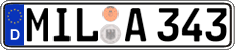 German license plate, Regular plates