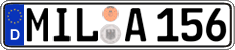 German license plate, Regular plates