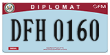 Federal license plates, Diplomatic